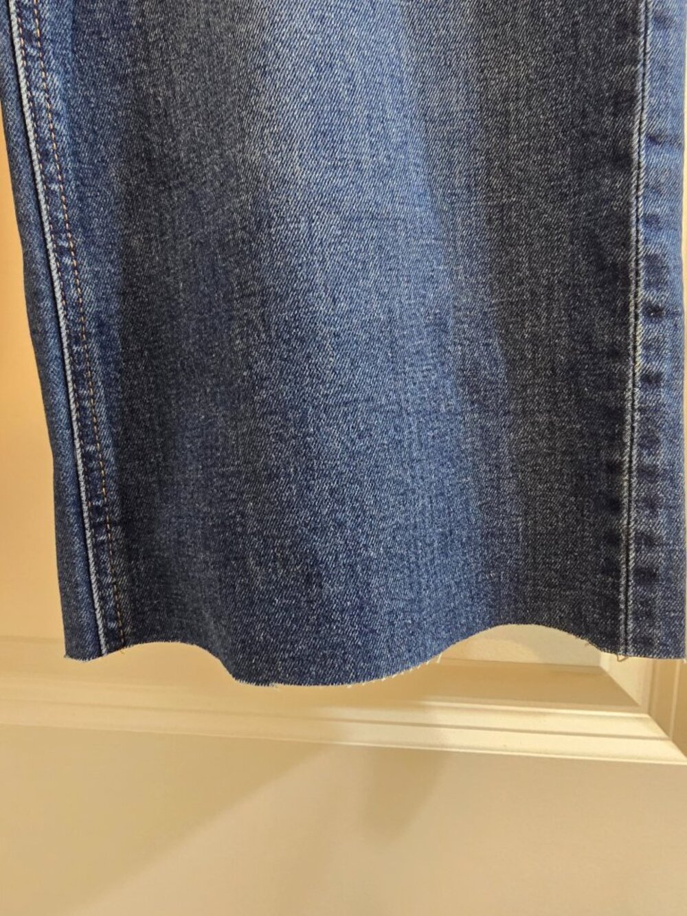 H&M Wide High Ankle Jeans - Dark Denim Blue - Picture 2 of 7